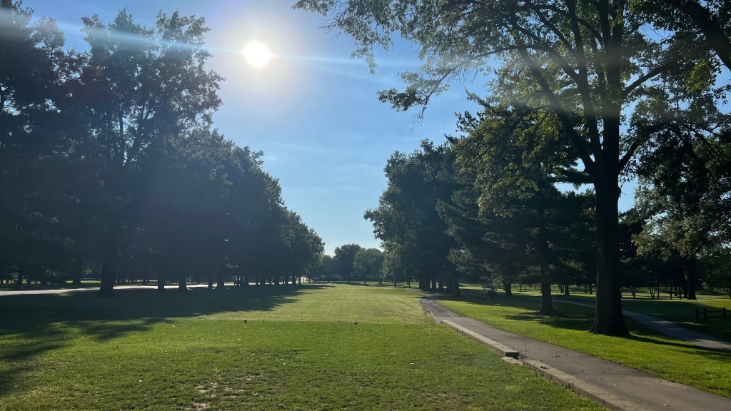 view of the golf course